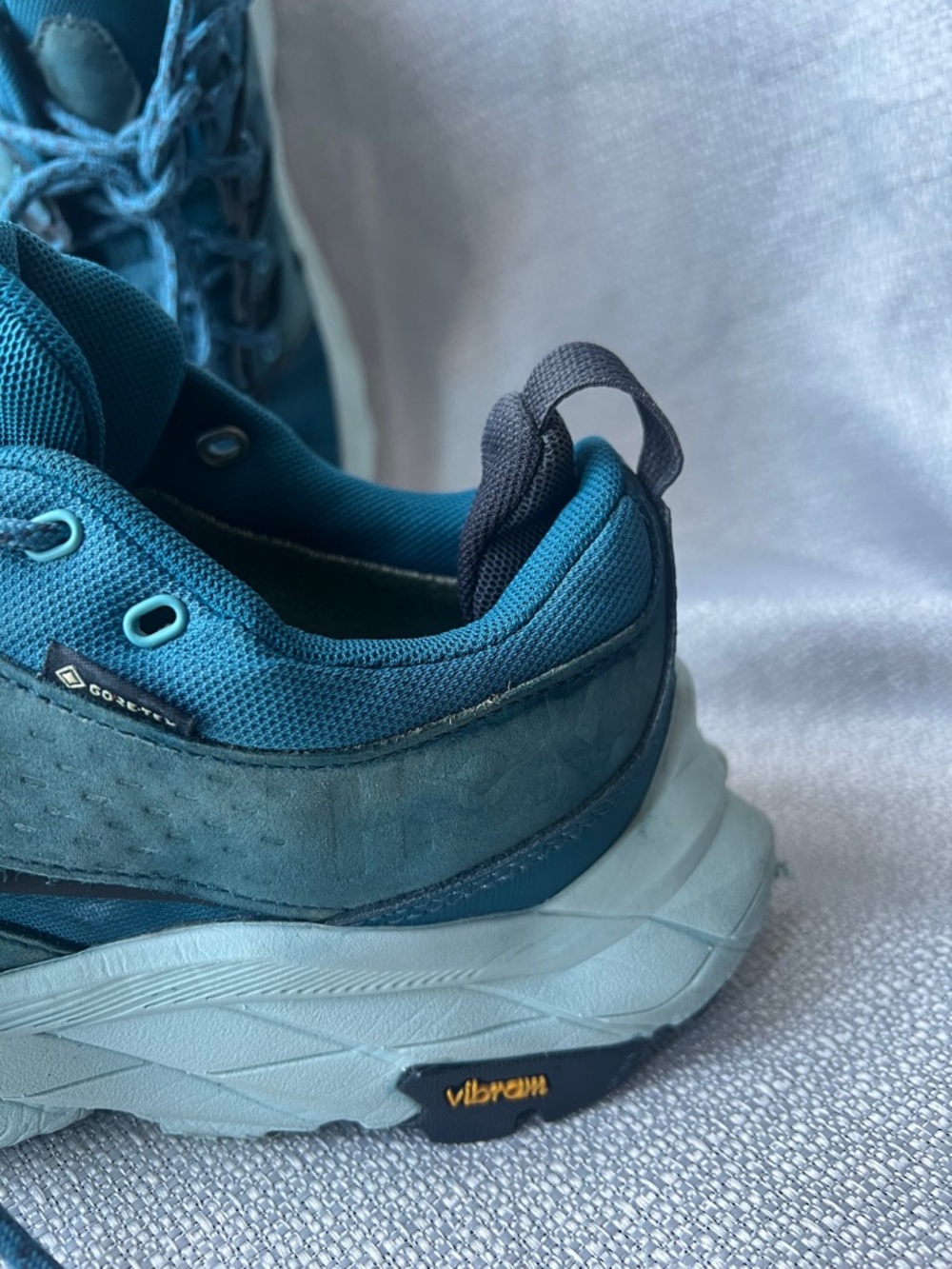 Hoka Teal and Light Aqua Trail Shoe - Picture 10 of 16